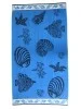 Serviette de plage poissons bleus