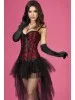 Corset rouge a broderies