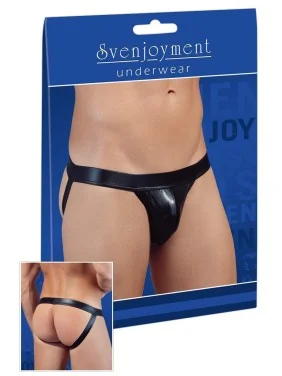Jock Strap noir effet mouillé - XL