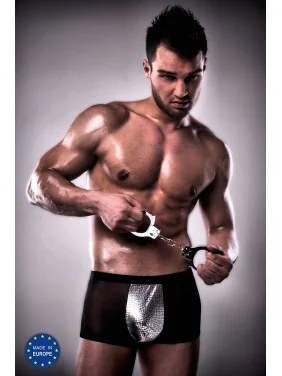 Boxer noir et argent 002 - XXL-XXXL