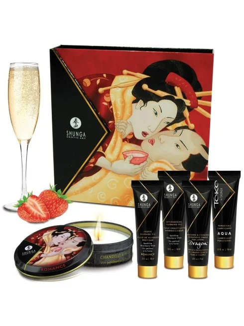 Kit Secret de Geisha Vin Pétillant - Fraise