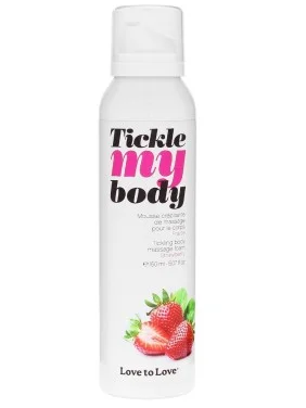 Mousse de massage à la Fraise Tickle My body - 150 ml