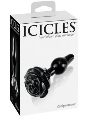 Plug en verre Noir Icicles N°77