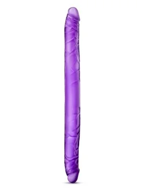Double Gode Realiste B Yours Pourpre - 41 cm