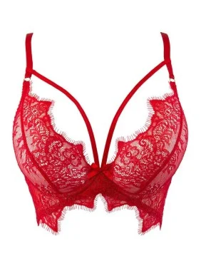 V-9581 Semi-corset - Rouge