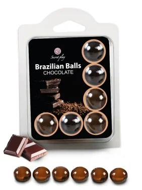 6 Brazilian Balls Chocolat 3386-1