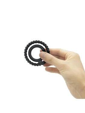 Cockring Dual ring Dorcel - Noir