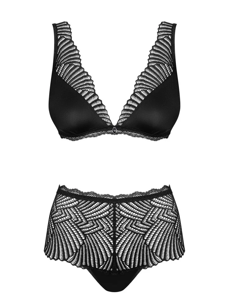 Ensemble noir Chilirose Simili Cuir CR-3587 Lerotika Ensemble noir Chilirose Simili Cuir CR-3587 Lerotika
