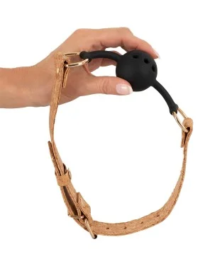 Baillon en Silicone et Liège Vegan Fetish