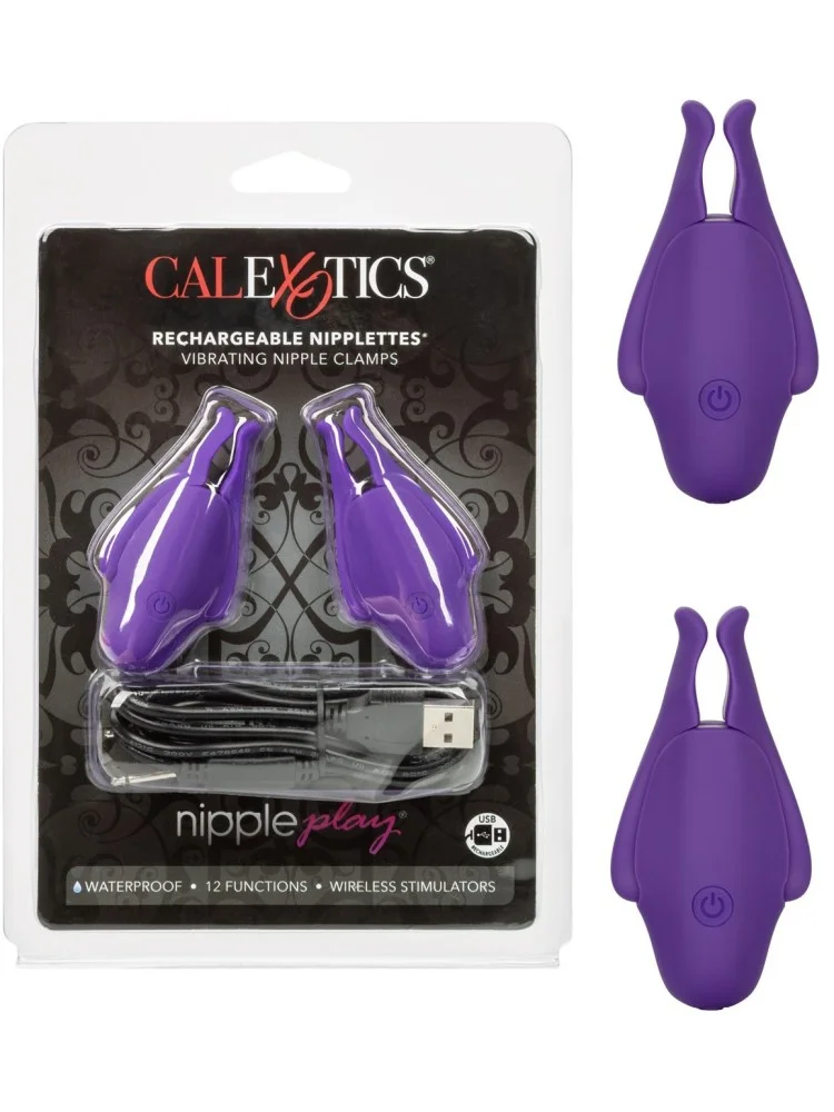 Pinces a Seins Vibrantes Rechargeables Nipple Play