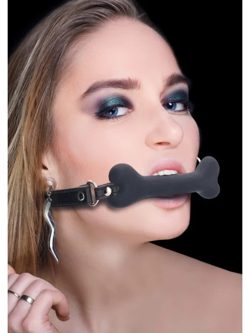 Baillon en Silicone en Forme d'Os