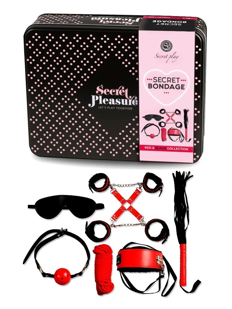 Coffret Secret Bondage Rouge et Noir Coffret Secret Bondage Rouge et Noir