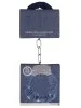 Menottes Métal et Denim Bleu