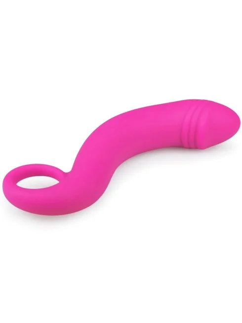 Godemichet Recourbé en Silicone Rose