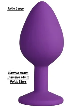 Plug bijou violet Large - DB-RY069PUR