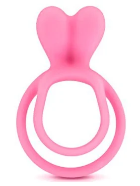 Double cockring rose avec stimulateur de clitoris - CC5710050050