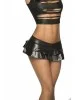 Jupette double fronce Wet Black - MAL5022WBK