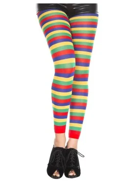 Legging fantaisie coloré bandes horizontales - MH35008RAI