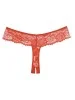String en dentelle florale rouge ouvert - A1072R