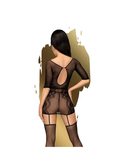 Bodystocking fantaisie noir High stakes - PH0116BLK