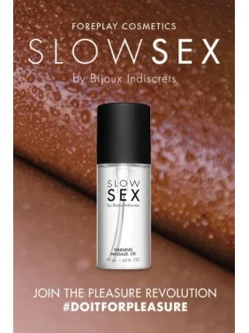Huile de massage chauffante - Slow Sex - 50 ml