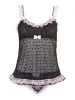 Nuisette noire transparente et culotte assorti - R2250080