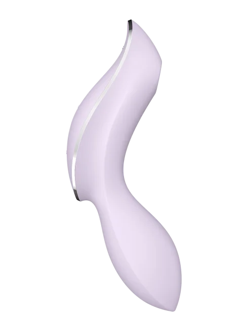2 en 1 Vibromasseur et stimulateur de clitoris USB violet Curvy Trinity 2 Satisfyer - CC597788