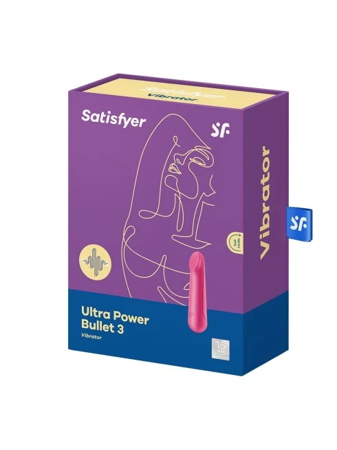 Vibromasseur rouge USB Ultra Power Bullet 3 Satisfyer - CC597734