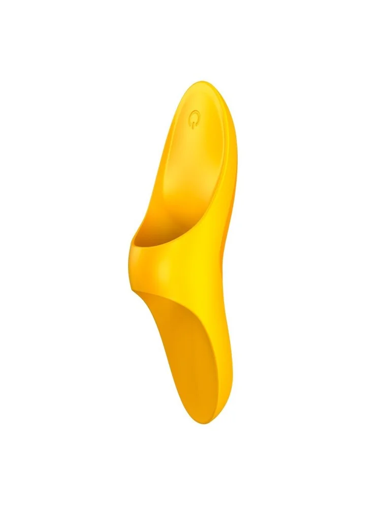Stimulateur polyvalent jaune à insérer sur le doigt USB Teaser Satisfyer - CC597724