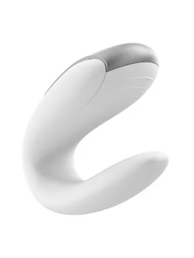 Sextoy de couple vibrant USB connecté Double Fun blanc - CC5972560030